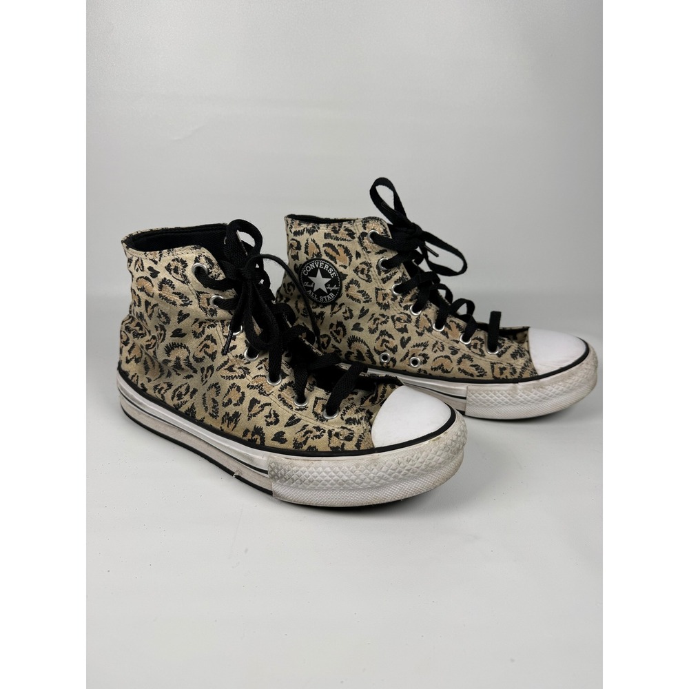 Converse‎ Chuck Taylor All Star High Top Leopard Print Kids Junior Size 6